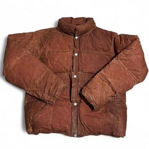 Waxed Puff Coat